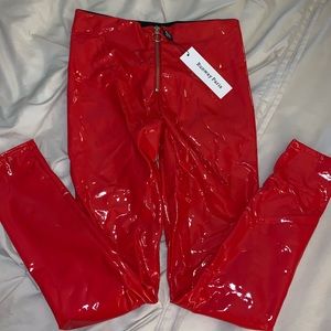 Runway Paris Pleather pants NEW sz M